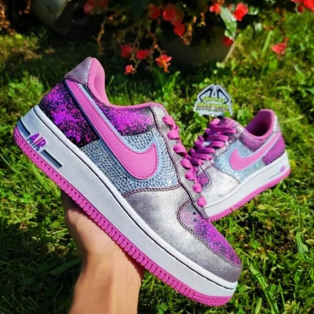 Custom Bling Splatter | Retro Nike AF1 | Low
